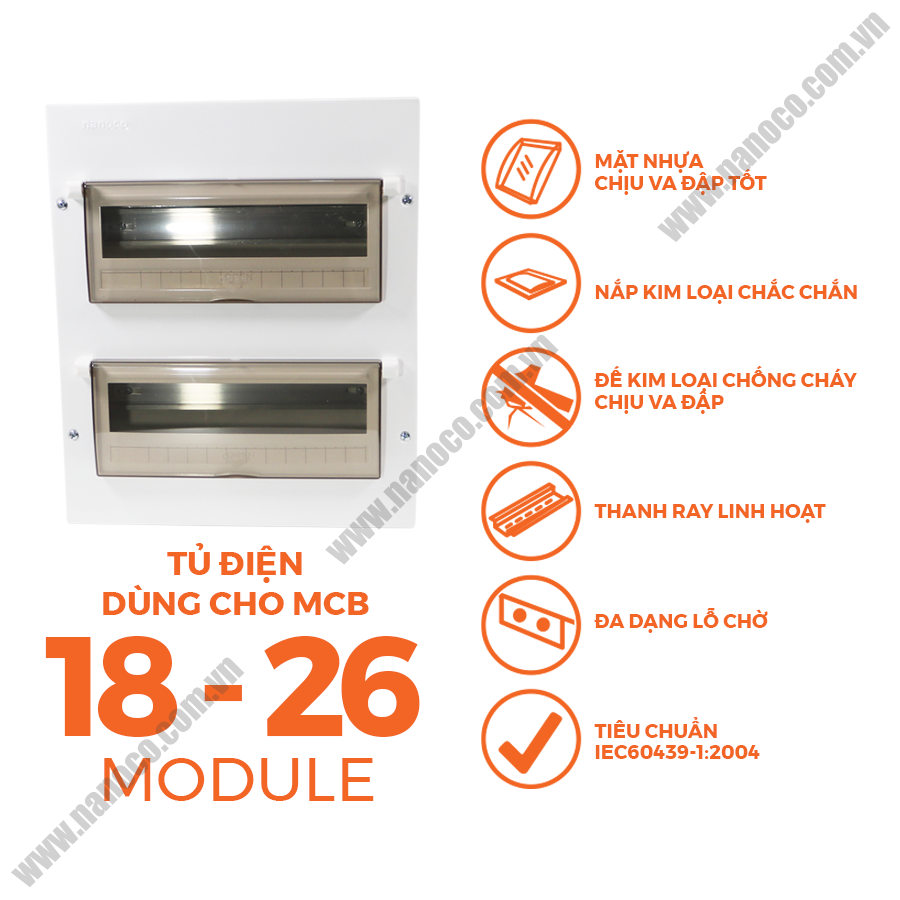  Tủ điện Nanoco NDP120/NDP126 