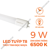  Bóng đèn LED tuýp T8 thủy tinh bọc nhựa Nanoco 