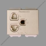  Grounding universal receptacle with safety shutter Halumie Panasonic 