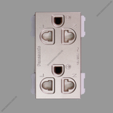  Grounding duplex universal receptacle with safety shutter Halumie Panasonic 