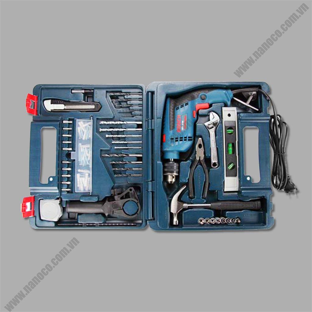  Máy khoan động lực Bosch GSB 13 RE (Set Vali 100 Phụ kiện) 