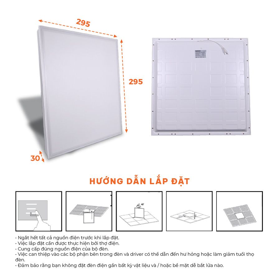  Đèn LED Backlit Panel Office 