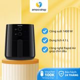 Nồi chiên không dầu 4.1 lít Philips HD9200/90