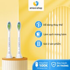  Combo 02 đầu bàn chải W2 Philips HX6062/67 màu trắng 