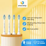 Combo 04 Đầu bàn chải điện C2  Philips HX9024/67 màu trắng