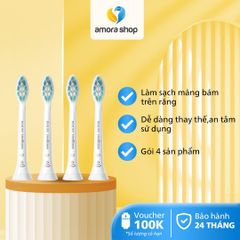  Combo 04 Đầu bàn chải điện C2  Philips HX9024/67 màu trắng 