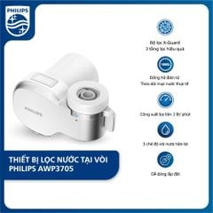  Bộ Lọc Nước Trực Tiếp Tại Vòi PHILIPS AWP3705P1/97 - Bộ Đếm Nhắc Nhở Thay Lõi 