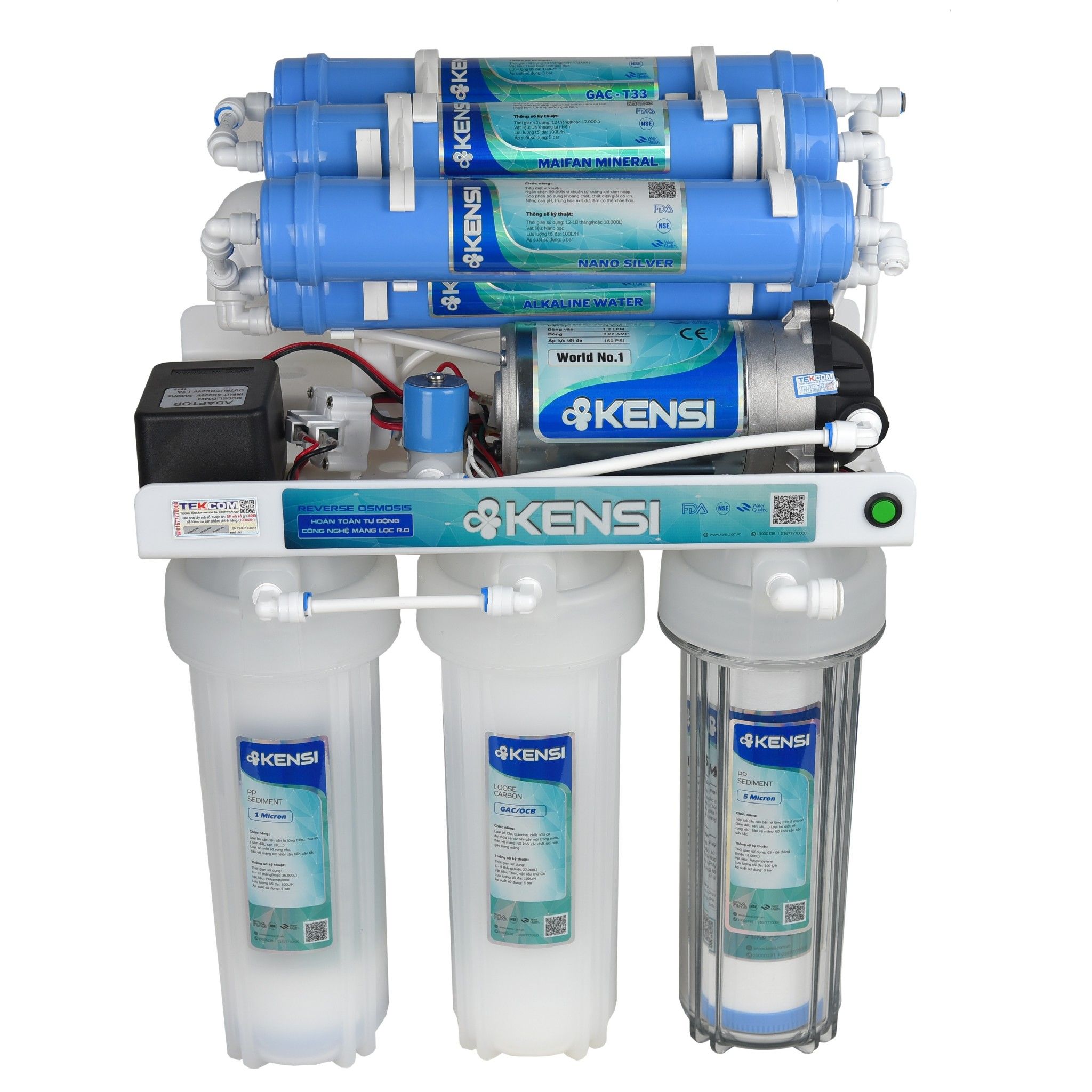 Máy Lọc Nước Ro Kensi Ks 308 Có Giá Đỡ – Ibs Home