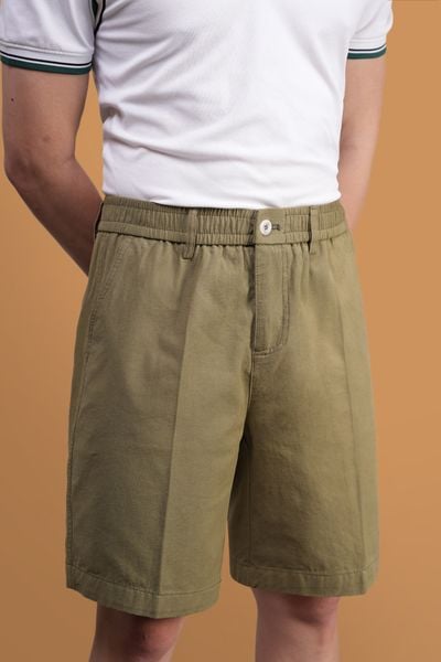 Quần ngố khaki xanh rêu Adam Store - QNC005