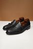 Giày Monk Strap ĐEN da VÂN - GTX004D