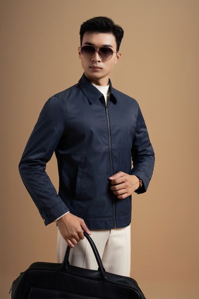 Áo Khoác Dáng Ngắn Đa Năng Xanh Tím Than (Công Sở) ADAM STORE - Ak036X