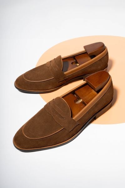 GIÀY LƯỜI DA LỘN LOAFER Adam Store - GAD012N
