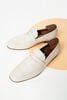 Giày LOAFER trắng họa tiết khoét mắt - GAD014T