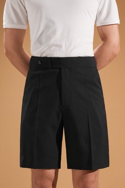 Quần Ngố Màu Đen Chun Ẩn Adam Store - QN009