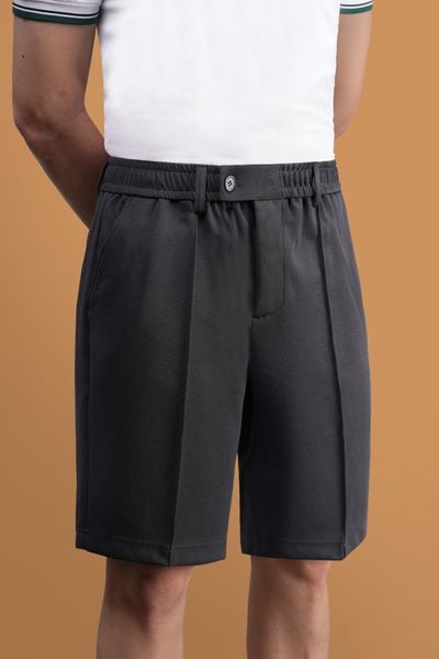 Quần ngố thun Ghi ánh Xanh Adam Store - QNC002X