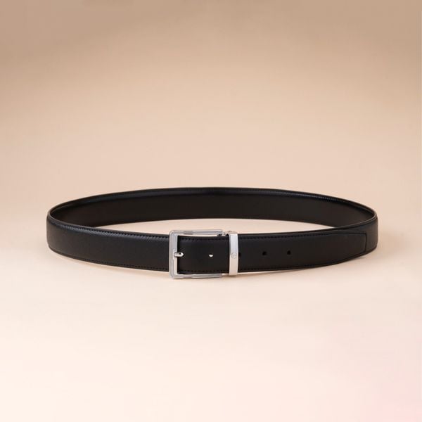 Thắt Lưng Da Mặt Khóa Xỏ Kim Viền Vân Adam Store - TL24