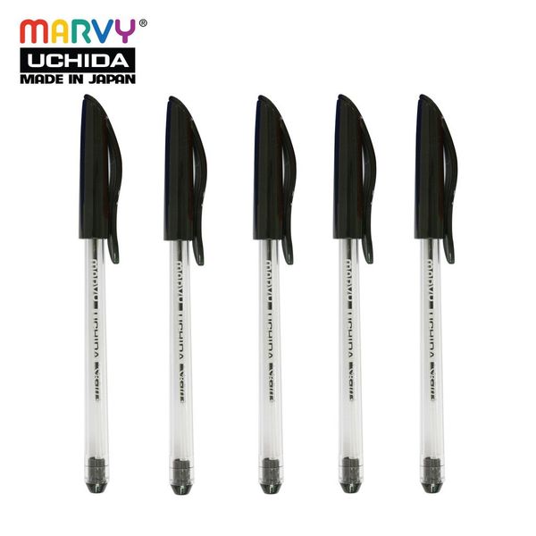  Combo 5 cây Bút bi có nắp mực Đức Marvy Uchida SB10 ngòi 1.0mm 