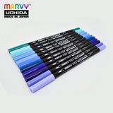  Bút Lông Hai Đầu MARVY 1122 Tone Xanh Tím 