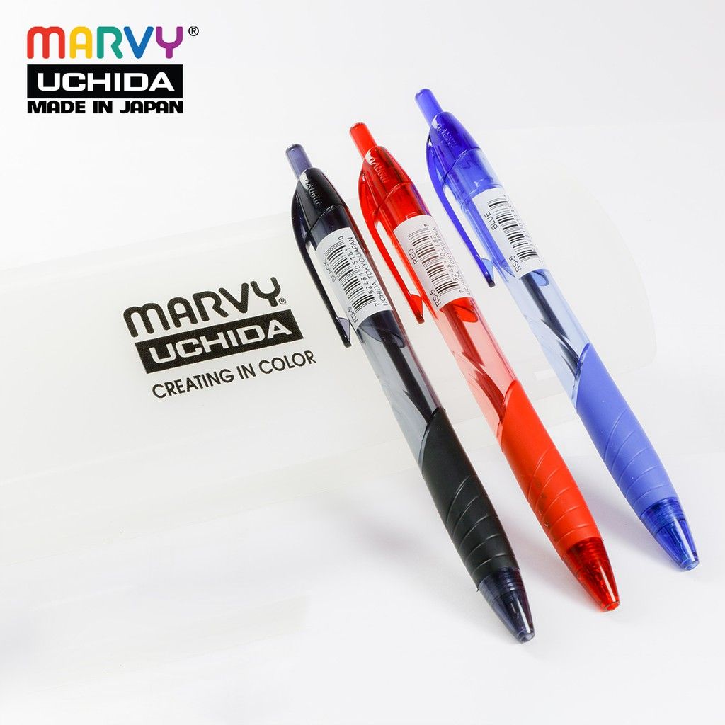  Combo 2 cây bút bi bấm MARVY RS5 ngòi 0.5mm 
