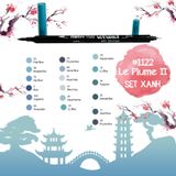  Combo Viết Lông Hai Đầu Marvy Uchida 1122 Tone Xanh 