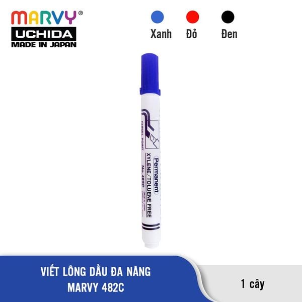  Bút Lông Dầu Đa Năng  Đầu Vuông Marvy Uchida 482C 