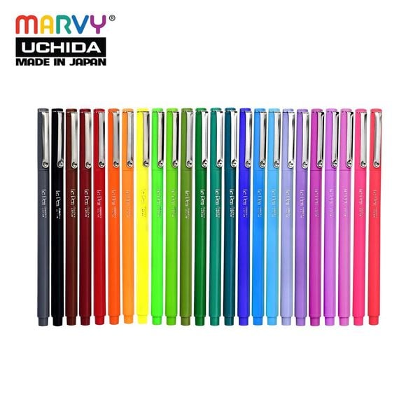  Bút lông kim luyện viết chữ đẹp Marvy Uchida Le Pen 4300 ngòi 0.3mm (màu dạ) 