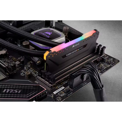 CORSAIR VENGEANCE® RGB PRO 8GB (1 x 8GB) DDR4 DRAM 3200MHz  — Black