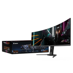 Màn Hình Gaming GIGABYTE OLED AORUS CO49DQ (49 inch - OLED - DQHD - 144Hz - 0.03ms - Cong)