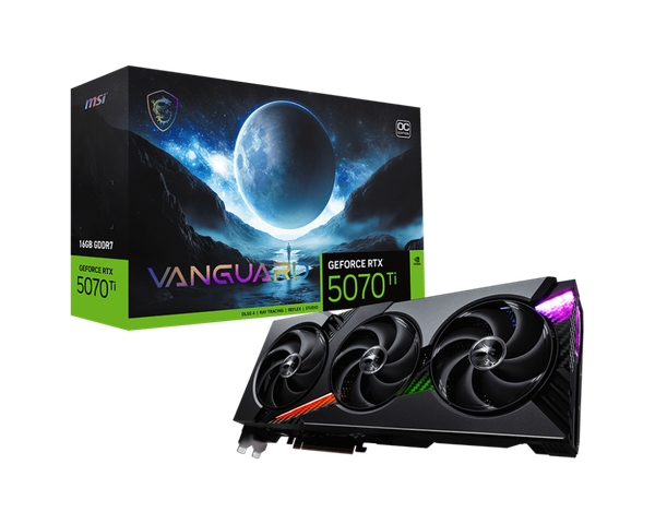 Card màn hình MSI GeForce RTX™ 5070 Ti 16G VANGUARD OC
