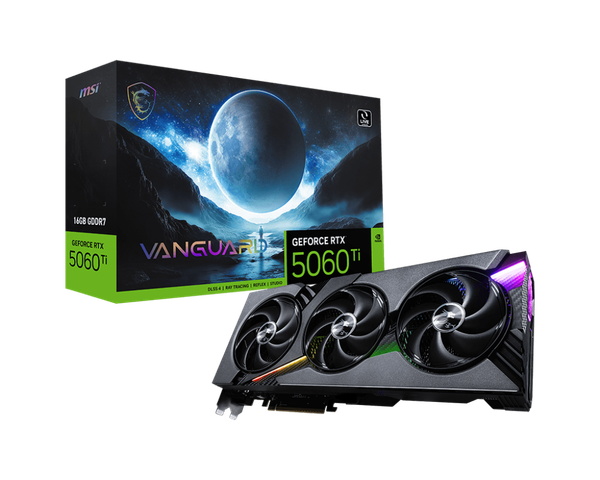 Card màn hình MSI GeForce RTX™ 5060 Ti 16G VANGUARD OC