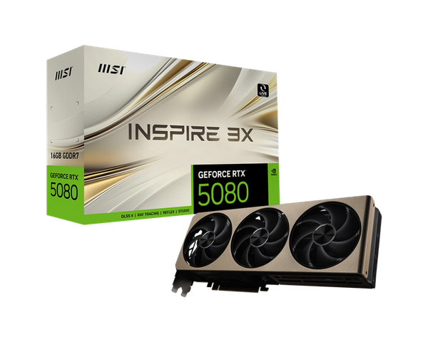 Card màn hình MSI GeForce RTX™ 5080 16G INSPIRE 3X OC