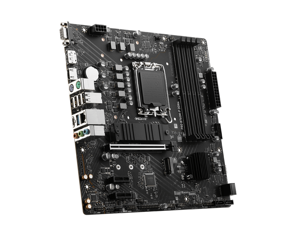 Mainboard MSI PRO B760M-P DDR4 (Intel B760/ LGA 1700/ M-ATX/ 4 khe ram/ DDR4/ Lan)