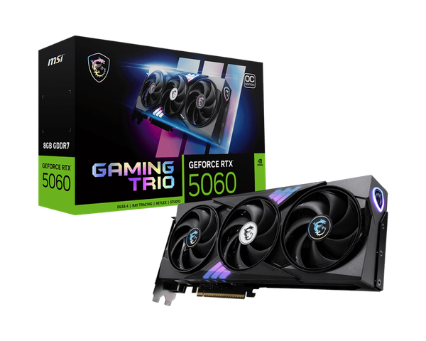 Card màn hình MSI GeForce RTX™ 5060 8G GAMING TRIO OC