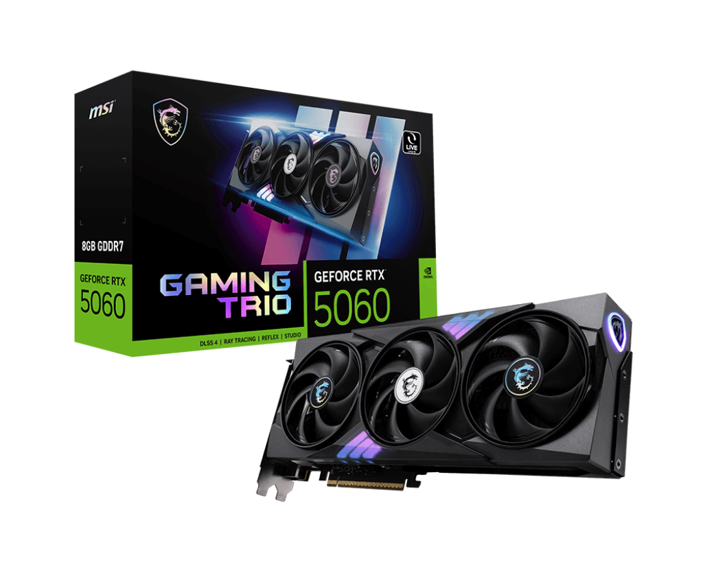 Card màn hình MSI GeForce RTX™ 5060 8G GAMING TRIO OC