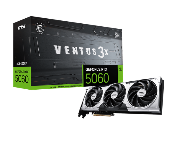 Card màn hình MSI GeForce RTX™ 5060 8G VENTUS 3X OC