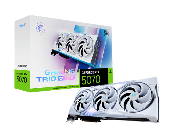 Card màn hình MSI GeForce RTX™ 5070 12G GAMING TRIO OC WHITE