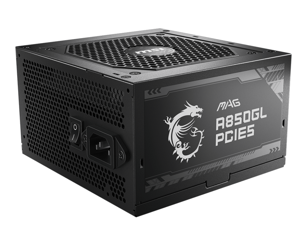 Nguồn máy tính MSI MAG 850W A850GL  - 80 Plus Gold - Full Modular (850W) ATX 3.1 PCIe 5.1