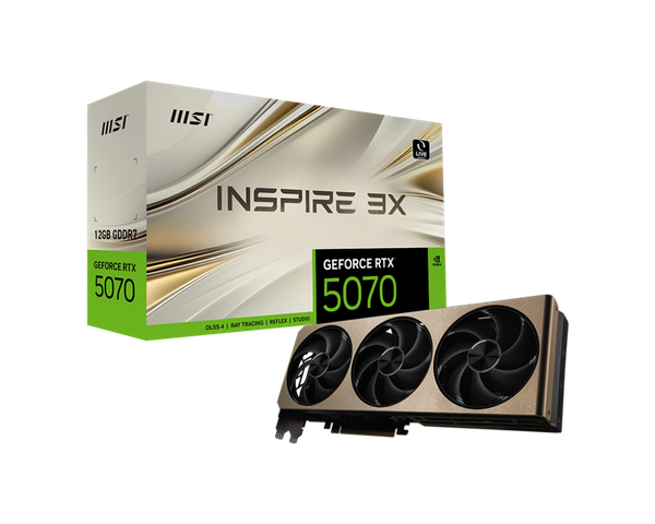 Card màn hình MSI GeForce RTX™ 5070 12G INSPIRE 3X