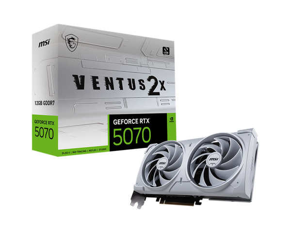 Card màn hình MSI GeForce RTX™ 5070 12G VENTUS 2X WHITE