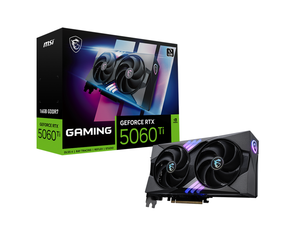 Card màn hình MSI GeForce RTX™ 5060 Ti 16G GAMING OC