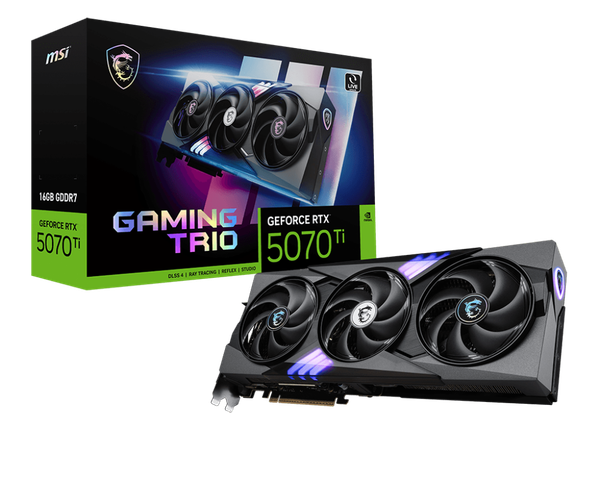 Card màn hình MSI GeForce RTX™ 5070 Ti 16G GAMING TRIO OC