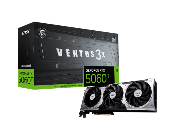 Card màn hình MSI GeForce RTX™ 5060 Ti 16G VENTUS 3X OC