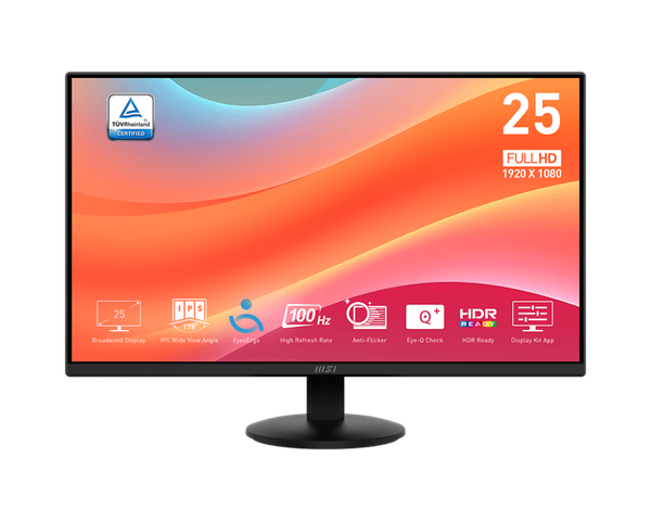 Màn hình MSI PRO MP252L 24.5 inch FHD/IPS/100Hz/1ms