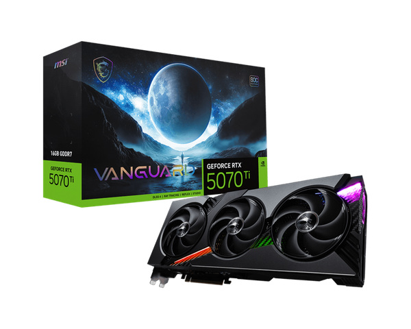 Card màn hình MSI GeForce RTX™ 5070 Ti 16G VANGUARD SOC