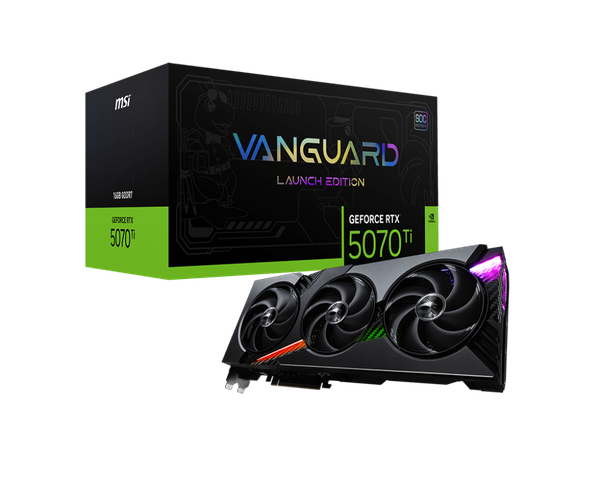 Card màn hình MSI GeForce RTX™ 5070 Ti 16G VANGUARD SOC LAUNCH EDITION