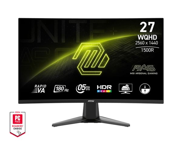 MÀN HÌNH MSI MAG 27CQ6F  | 2K 27 inch, WQHD, VA, 180Hz, 0.5ms, cong