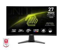 MÀN HÌNH MSI MAG 27CQ6F  | 2K 27 inch, WQHD, VA, 180Hz, 0.5ms, cong