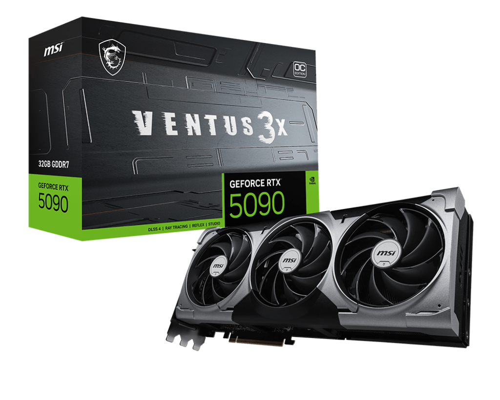 Card màn hình MSI GeForce RTX™ 5090 32G VENTUS 3X OC