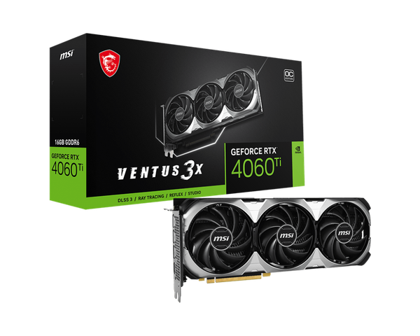 Card màn hình MSI GeForce RTX 4060 Ti VENTUS 3X 16G OC