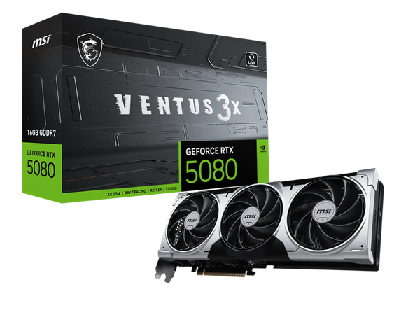 Card màn hình MSI GeForce RTX™ 5080 16G VENTUS 3X PLUS